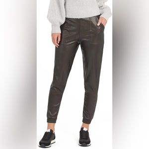 Faux Leather Jogger Pants size XS